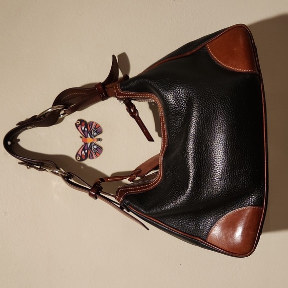 ❤️ VINTAGE DOONEY & BOURKE PEBBLED LEATHER BAG / PURSE - Picture 9 of 16